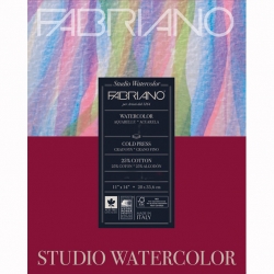 Fabriano - Fabriano Studio Watercolor Hot Press Sulu Boya Blok 28x36,5 cm 300 g 12 Yaprak 19123003