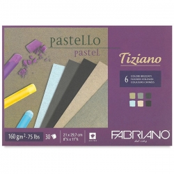 Fabriano - Fabriano Tiziano Pastel Blok 6 Flecked Colors 160 gr 29,7x42 cm 24 Yaprak - 46229742