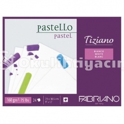 Fabriano Tiziano Pastel Blok White 160 gr 23X30,5 24 Yaprak - 46423305