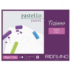 Fabriano - Fabriano Tiziano Pastel Blok White 160 gr 23X30,5 24 Yaprak - 46423305