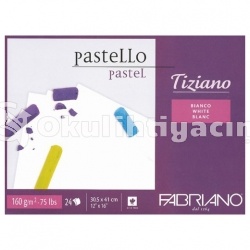 Fabriano Tiziano Pastel Blok White 160 gr 30.5X41 24 Yaprak - 46430541