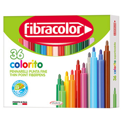 Fibracolor - Fibracolor Colorito Keçeli Kalem Seti 36 Renk