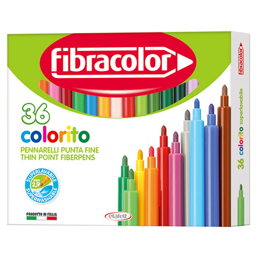 Fibracolor Colorito Keçeli Kalem Seti 36 Renk