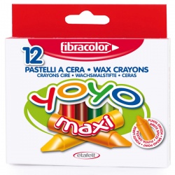 Fibracolor - Fibracolor Yoyo Maxi Pastel Boya 12li