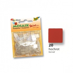 Folia - Folia Transparan Mozaik 10x10 mm 190 Adet Kırmızı 57220