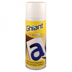 Ghiant - Ghiant Re-Tac Repositionable Mounting Spray 400 ml