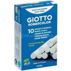Giotto - Giotto Robercolor Tozsuz Tebeşir Beyaz 10lu Paket 538700