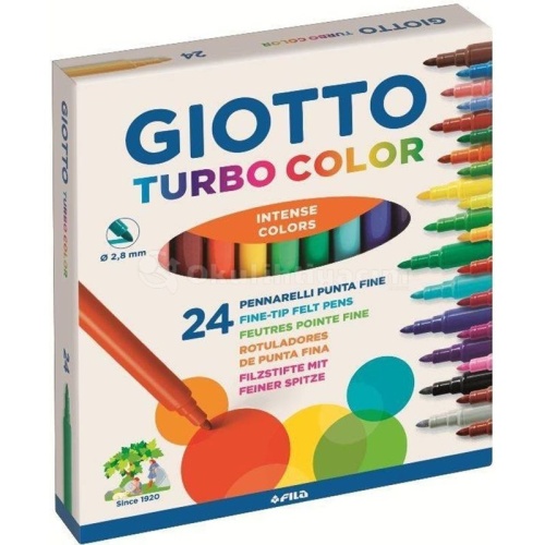 Giotto Turbo Color Keçeli Kalem 24lü 417000