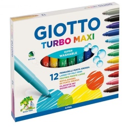 Giotto - Giotto Turbo Maxi Jumbo Keçeli Kalem 12li 454000