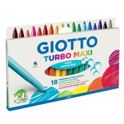 Giotto - Giotto Turbo Maxi Jumbo Keçeli Kalem 18li 076300