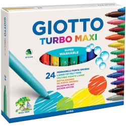Giotto - Giotto Turbo Maxi Jumbo Keçeli Kalem 24lü 455000