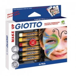 Giotto - Giotto Yüz Boyası Kalemi 6 Renk – Klasik Renkler 470200