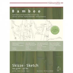 Hahnemühle - Hahnemühle Bamboo Skizze Çizim Blok 14.8x21 105 g 30 Yaprak 10628560