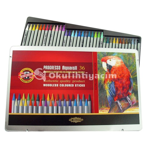 Koh-i-Noor Progresso Aquarell Woodless Coloured Pencil Set 36`lı
