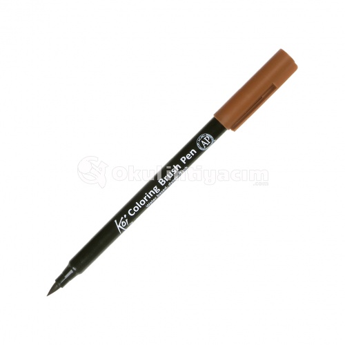 Koi Coloring Brush Pen Fırça Uçlu Kalem Brown