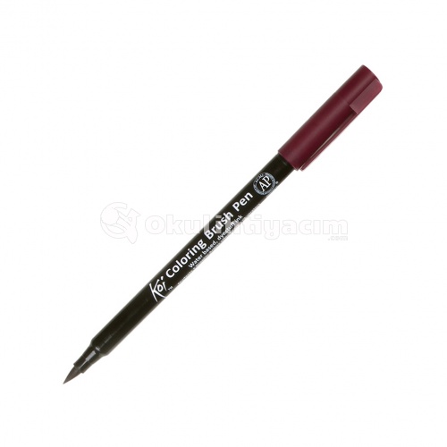 Koi Coloring Brush Pen Fırça Uçlu Kalem Burgundy