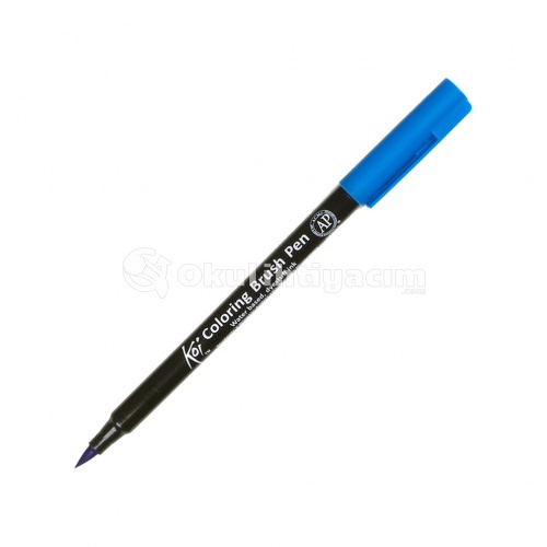 Koi Coloring Brush Pen Fırça Uçlu Kalem Cerulean Blue