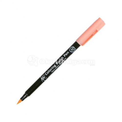 Koi Coloring Brush Pen Fırça Uçlu Kalem Coral Red