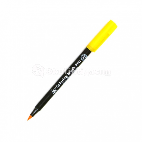 Koi Coloring Brush Pen Fırça Uçlu Kalem Deep Yellow