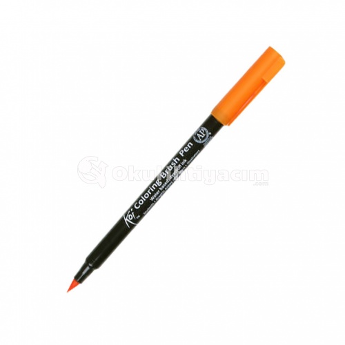 Koi Coloring Brush Pen Fırça Uçlu Kalem Orange