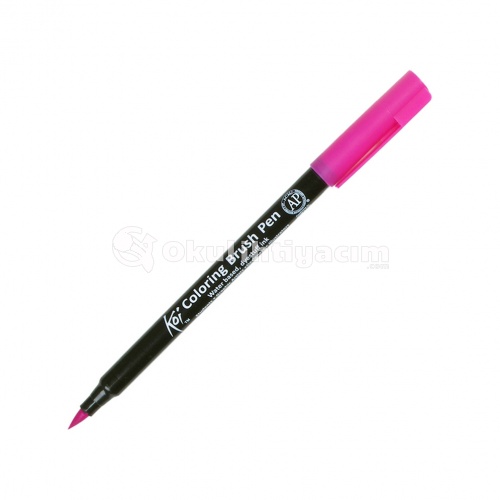 Koi Coloring Brush Pen Fırça Uçlu Kalem Rose Red