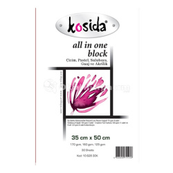 Kosida - Kosida All in One Blok Resim Defteri 30 Yaprak 35x50 10 628 30K