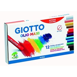 Giotto - Koşuyolu Giotto Olio Maxi - Yağlı Pastel (Silindir) 12 Renk – 293000
