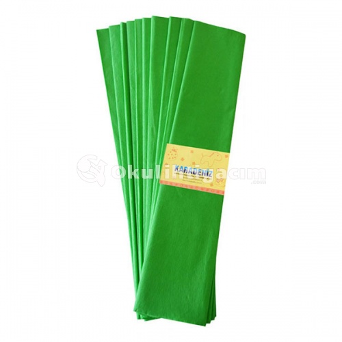 Lino Karadeniz Lüx Krapon Kağıdı 50x200cm Yeşil 10lu PA-014-Y