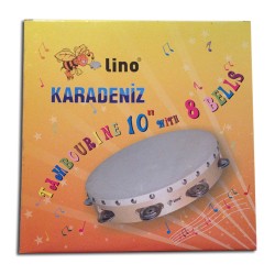 Lino Karadeniz - Lino Karadeniz Zilli Tef Derili 10 inch 8 Zil KKC-10-8