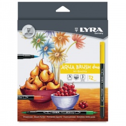 Lyra - Lyra Aqua Brush Duo 12′li Keçeli Kalem Seti