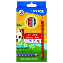 Lyra - Lyra Groove Natural Grip 10lu Kuru Boya Seti L3811100