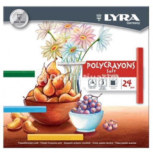 Lyra Polycrayons Toz Pastel Boya 24 Renk