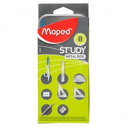 Maped - Maped Study Metal Kutu Çalışma Seti 8 Adet 119418