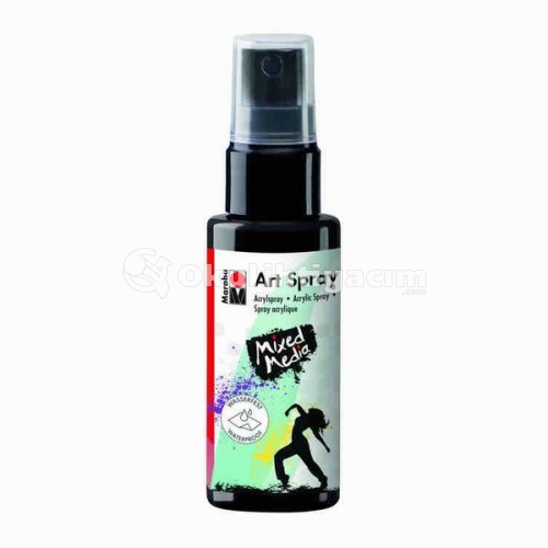 Marabu Art Spray Akrilik Sprey Boya 50 ml. 073 - Black