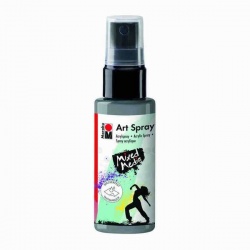 Marabu - Marabu Art Spray Akrilik Sprey Boya 50 ml. 082 - Silver