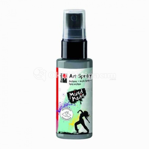 Marabu Art Spray Akrilik Sprey Boya 50 ml. 082 - Silver