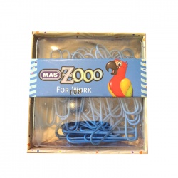 Mas - Mas Zoo Kare Kutuda Plastik Ataş Seti Mavi 604