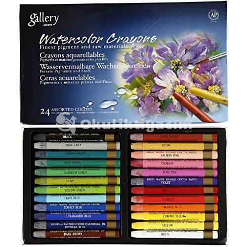 Mungyo Gallery Watercolor Crayons Aquarell Pastel Seti 24`lü