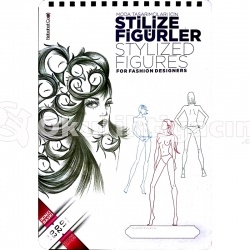 Nebahat Çağıl Moda Tasarımcıları için Stilize Figürler Çizim Blok A-3