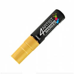 Pebeo - Pebeo 4Artist Oil Marker 15 mm Düz Kesik Uç Gold