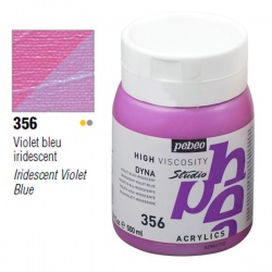 Pebeo - Pebeo Acrylic Studio Dyna 500ml 356 Iridescent Violet-Blue
