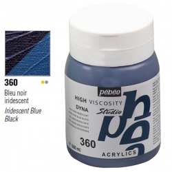 Pebeo - Pebeo Acrylic Studio Dyna 500ml 360 Iridescent Blue-Black