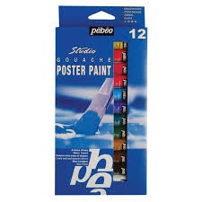 Pebeo - Pebeo Poster Paint Guaj Boya Takımı 12 Renk