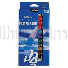 Pebeo Poster Paint Guaj Boya Takımı 12 Renk
