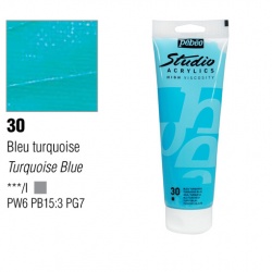 Pebeo - Pebeo Studio Akrilik Boya 30 Turquoise Blue 100ml