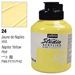 Pebeo - Pebeo Studio Akrilik Boya 500 ml No:24 Naples Yellow