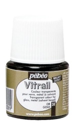 Pebeo - Pebeo Vitrail Cam Boyası 45 ml Altın 38