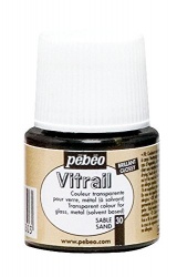 Pebeo - Pebeo Vitrail Cam Boyası 45 ml Kum Rengi 30