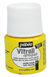 Pebeo - Pebeo Vitrail Opak Cam Boyası 45 ml Güneş Sarısı 41