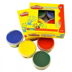 Play-Doh - Play-Doh 4 Renk Parmak Boya 50ml PR017